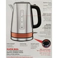 thumbnail image 3 of BLACK + DECKER KE3100C 1.7L Rapid Boil Stainless Steel Electric Cordless Kettle, 3 of 3