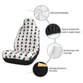 thumbnail image 6 of Salouo Buffalo Plaid Christmas Trees Pattern Car Seat Covers,Universal Car Seat Protectors Easy to Install Car Cover Car Accessories Auto/rucks/Van/SUV-2 PCS, 6 of 9