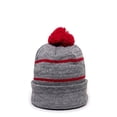thumbnail image 2 of Outdoor Cap KNF-100 Watch Cap with Black Fleece Lining-Heathered Grey/Red, 2 of 4