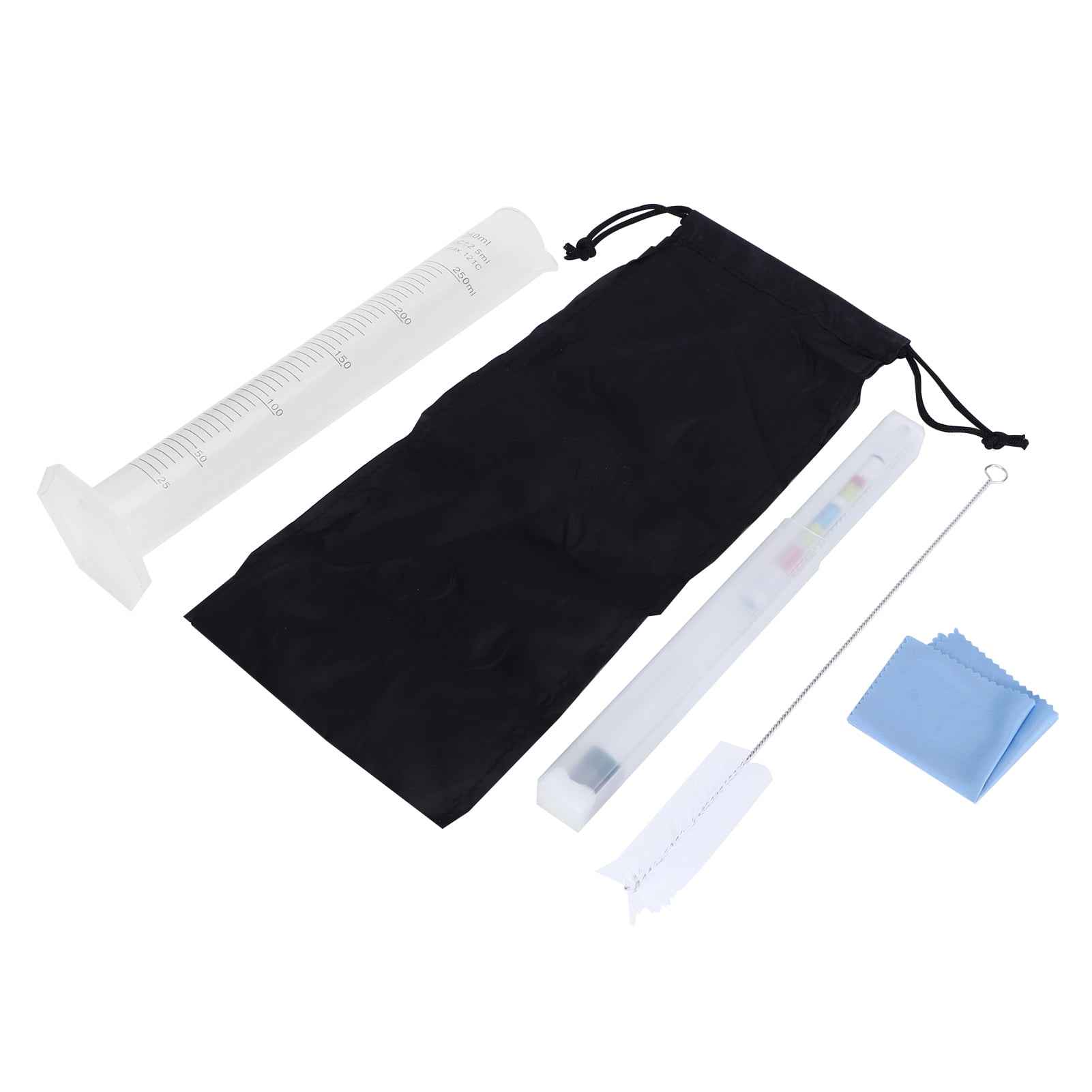 Hydrometer Tester with Sugar Ethanol Density Scales Wine Beer Brewing