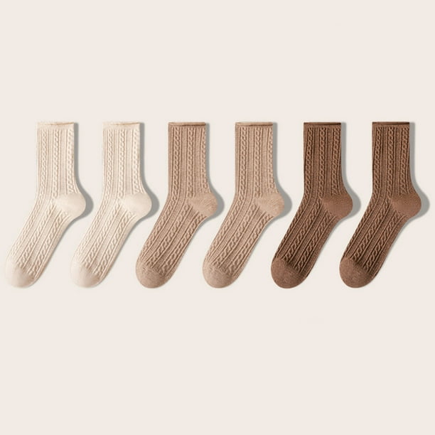Calcetines largos para mujer, cómodos, de moda, que combinan con todo, calcetines de algodón para mujer
