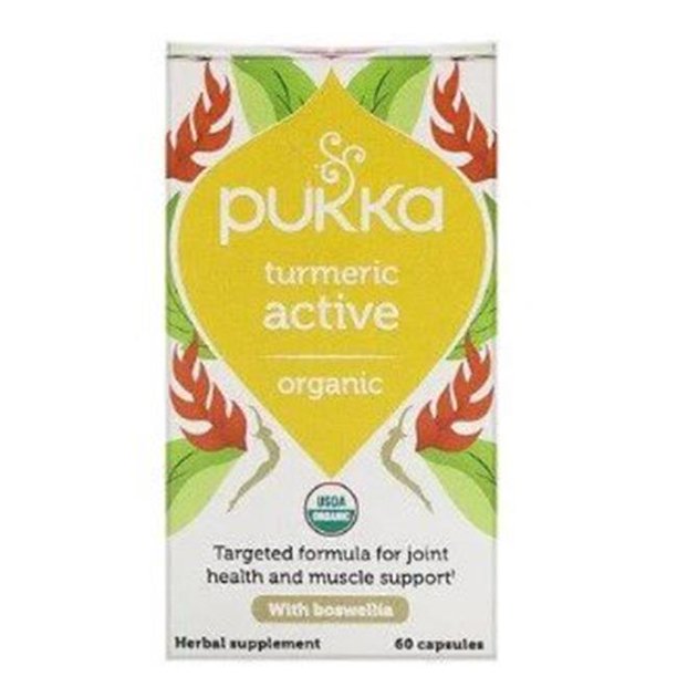 Pukka Herbal Teas 2451300 Organic Active Turmeric, 60 Count Walmart