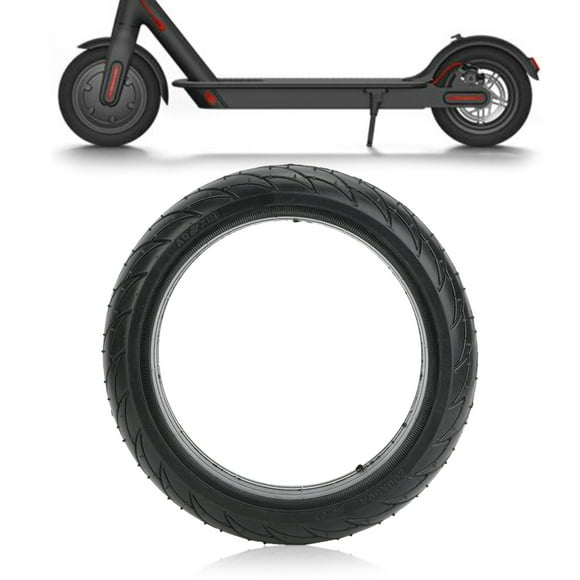 ES1 ES2 ES3 ES4 Electric Scooter Front Rear Solid Tire Wheel Cover Tyre Universal Durable Grip Black 1 Tire