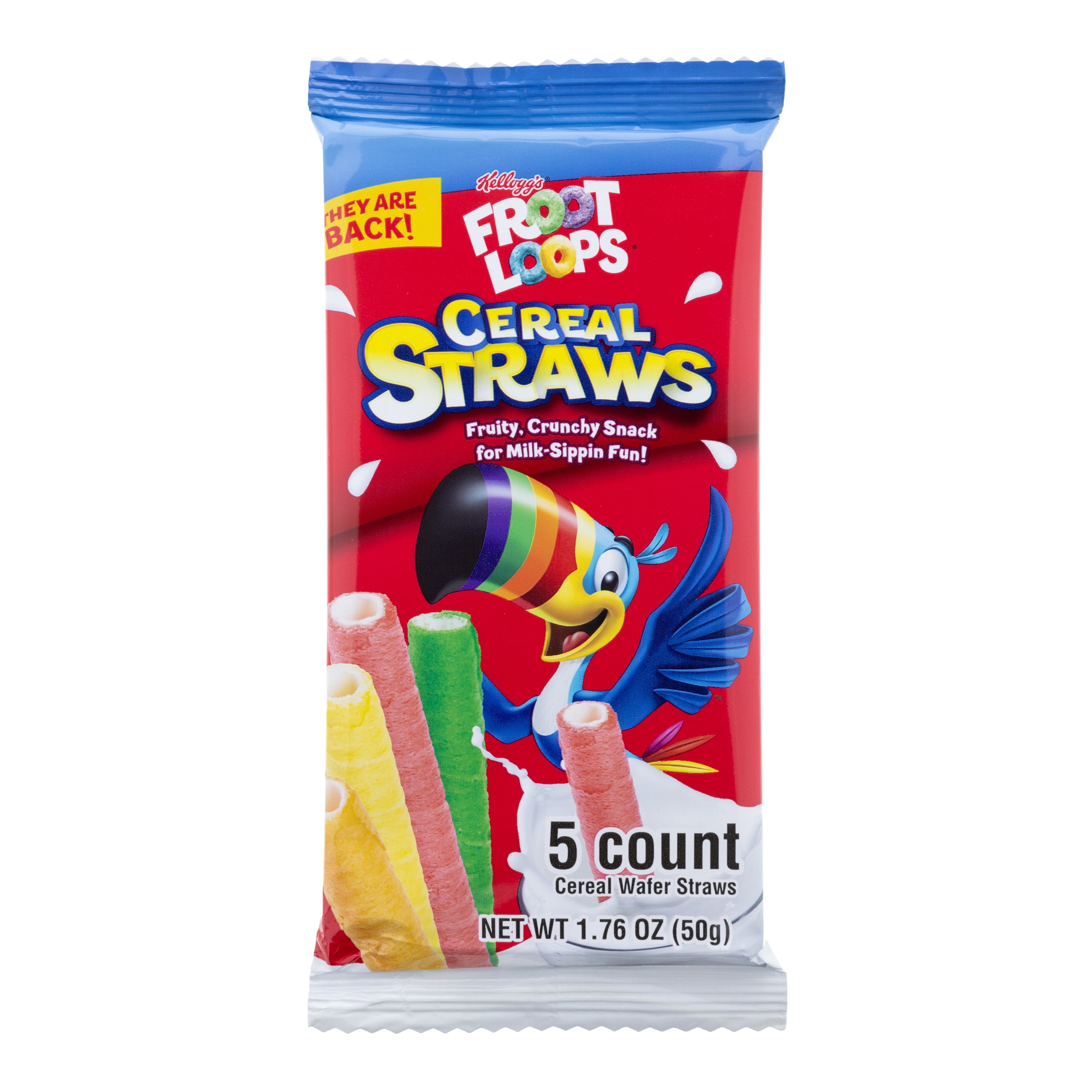 Kellogg's Froot Loops Edible Breakfast Straws, 1.76 oz