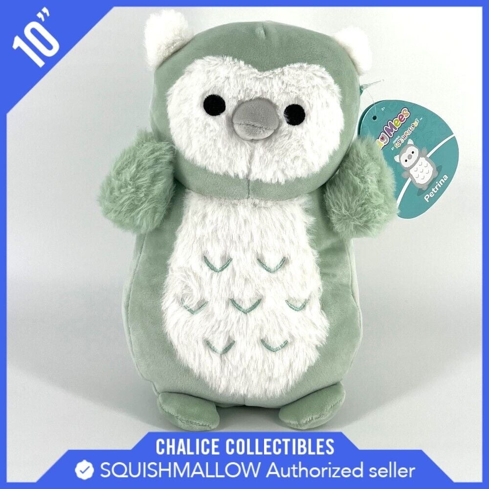 Squishmallows Kellytoy Plush Hug Mees Petrina the Owl 10" NWT New with