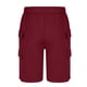 thumbnail image 5 of pstuiky Abreviatura para hombres, Pantalones cortos casuales de color sólido con cintura elástica y cordón transpirable para hombre Pantalones cortos de entrenamiento, 5 of 6