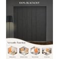 thumbnail image 4 of Stores à Panneaux Réglables pour Rails, Store de Porte Coulissante de Patio, Stores Verticaux, Séparateur de Pièce, Rails Rétractables de 43 Pouces à 74 Pouces L, Panneaux Ajustables jusqu'à 96 Pouces H, Occultant, Lin Beige, 4 of 6
