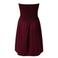 thumbnail image 4 of Vestido Vestido sexy sin tirantes Vestido con top de tubo sin espalda Club de fiesta de color sólido (Rojo XXL) Ygjytge Rojo T XXL para Mujer, 4 of 8