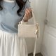 thumbnail image 2 of Bolso tejido a mano para mujer, Bolso de compras, Bolso de viaje y monederos, Bolso de mano (blanco), 2 of 7