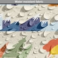 thumbnail image 5 of Landscape Dog Crate Cover, Repeated Pattern of Snowy Mountain Ranges and Trees in Autumn Season, Easy to Use Pet Kennel Cover for Dogs, 35" x 23" x 27", Eggshell and Multicolor, by Ambesonne, 5 of 6