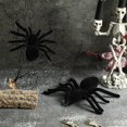 thumbnail image 4 of Decoraciones de terciopelo para fiestas de Halloween: Arañas negras, accesorios y festival de fantasmas, 4 of 6