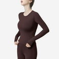thumbnail image 5 of Under 10 dollars! Women's Long Sleeve Athletic Compression Shirt Stretch Slim Fit Yoga Running T-Shirt/Top for Gym Training Fitness, 5 of 6