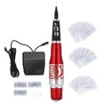 thumbnail image 3 of Máquina eléctrica para tatuar labios y cejas, juego de máquina de tatuaje con microbisturí, rojo (100-240V), enchufe estadounidense, 3 of 14