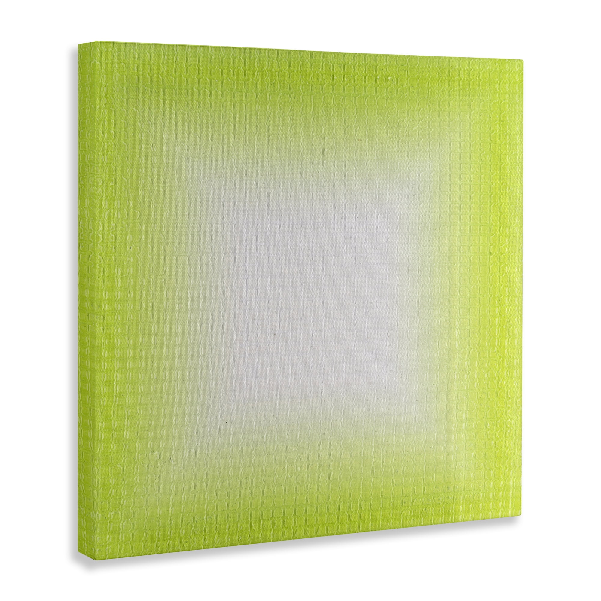 Stupell Industries Green Ombre Fade Abstract Painting Wrapped Canvas Art Print Wall Art, 17 x 17