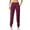 Wine, variant on Womens Summer Pants Casual Quick Dry Sports Running Yoga Bound Leg Pants with Pocket Loose Long Women Pants Fall