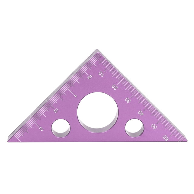 Regla De ángulo De aleación De Aluminio De 45 Grados, Regla Triangular Cuadrada De Carpintero, Herramienta De Medición De ángulo Para Taller De Carpintería