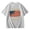 Grey, variant on 250 Anniversary Usa Shirt Summer Tops Graphic Tees for Girls and Boys Stylish Printed Short Sleeve Round Neck Comfortable Casual Daily Everyday Wear Beige