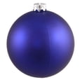 thumbnail image 2 of Vickerman Matte Shatterproof Christmas Ball Ornament - 2.75" (70mm) - Cobalt Blue, 2 of 6