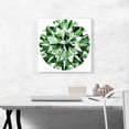 thumbnail image 3 of ARTCANVAS Green Round Brilliant Cut Diamond Jewel Canvas Art Print - Size: 18" x 18" (1.50" Deep), 3 of 9