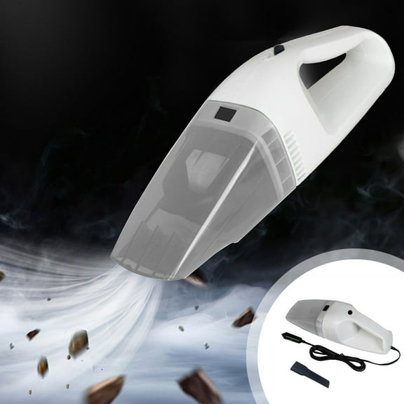 Usbinx Life Portable Car Vacuum Cleaner Mini Wet Dry Handheld 12V 60W Powerful Suction Dust Collector ABS for Auto Home Reusable Filter Cordless