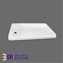 Specialty Recreation  24 x 40 in. Left Hand Shower Pan, White