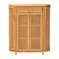 thumbnail image 3 of bali & pari McKenna Rattan Storage Cabinet - Handwoven Wicker Accent Cabinet, 3 of 10