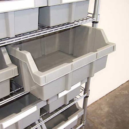 Seville Classics Extra Large Bins for Commercial Bin Rack System, 2pk