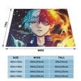 thumbnail image 3 of Anime Todoroki My Hero Academia Flannel Blanket Ultra-Soft Micro Fleece Throw Blanket For Bed Sofa Couch Car Office Unisex Adult Fuzzy Bed Blanket Cozy Kids Throw Blanket 50"x40", 3 of 7