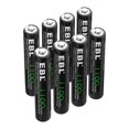 EBL Rechargeable AA Batteries (8 Pack), 1100mAh NiCd Double A Battery