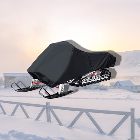 munirater 420D Snowmobile Storage Cover Fits up to 90 Inches Black Replacement for Polaris CAN-AM Yamaha