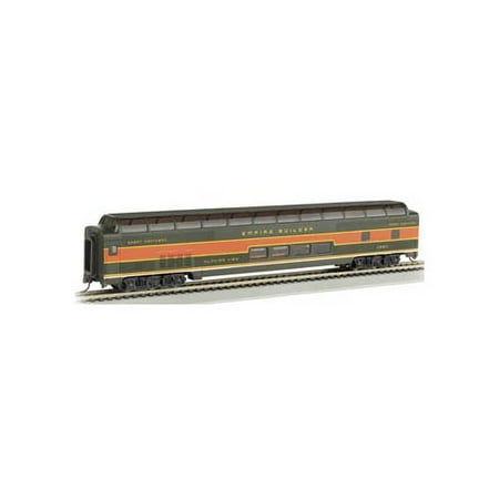 Ho 85' Full Dome - 13011 85' Full Dome Passenger Car Lighted Glacier GN HO Multi-Colored