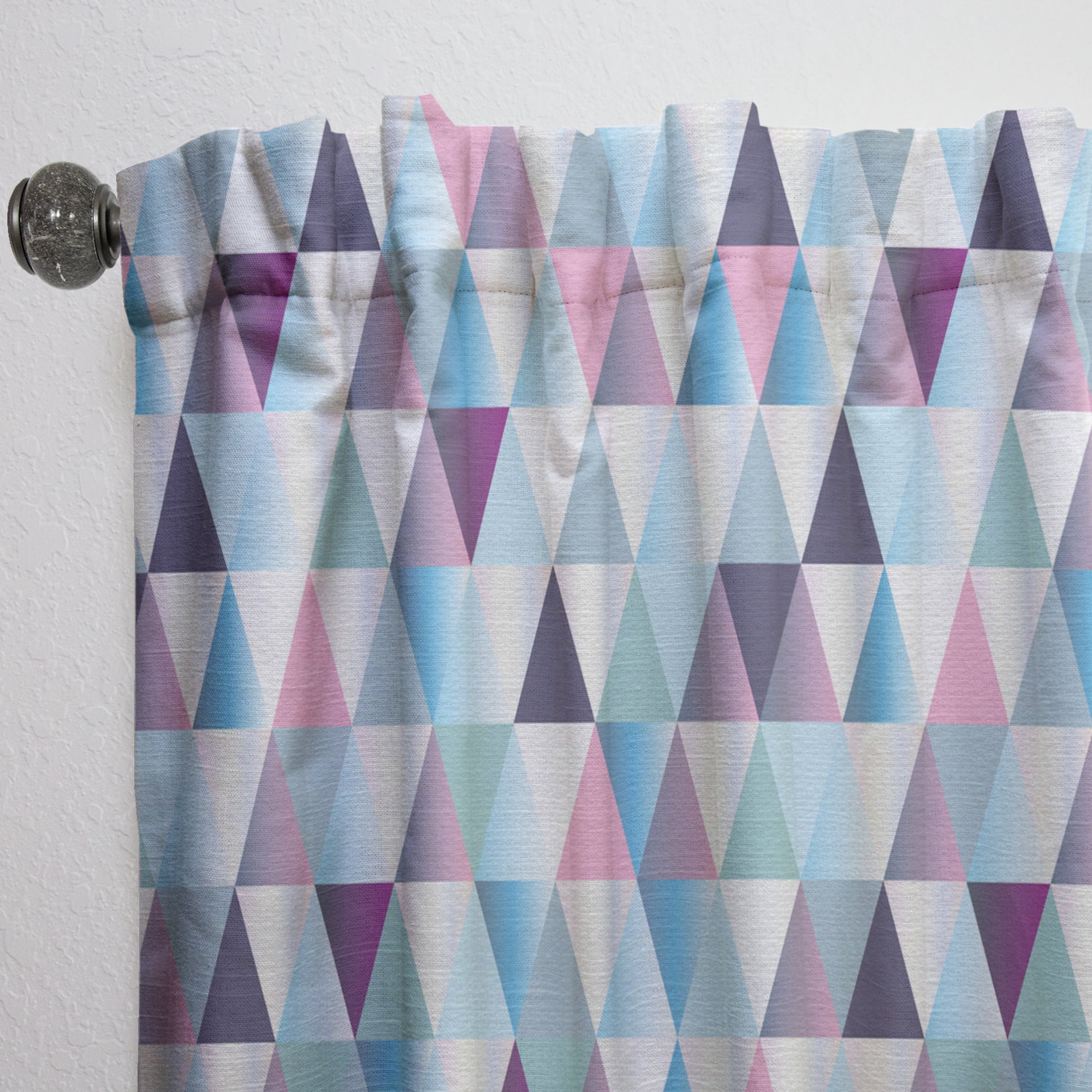 Designart 'Triangular Shapes Colourfields XIII' Modern Curtain Panel