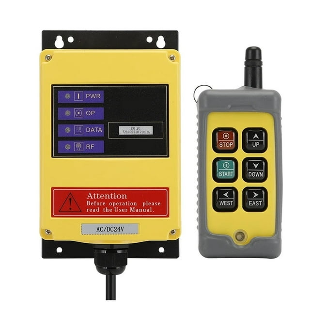 F21-4S Industrial Remote Control 4 Button Switch 12V 24V Electric hoist Crane Elevator Single Speed Wireless Remote Control Q400 ,Stability