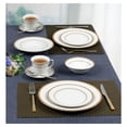 thumbnail image 3 of Stylish and Elegant 57 Pieces Porcelain Dinnerware Set Service for 8 People - Josephine, Gold Border, 3 of 4
