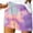 Purple, variant on ABATAB Wide Leg Shorts for Women Tie Dye Casual Baggy Summer Shorts Drawstring Elastic Waist Lounge Shorts with Pockets