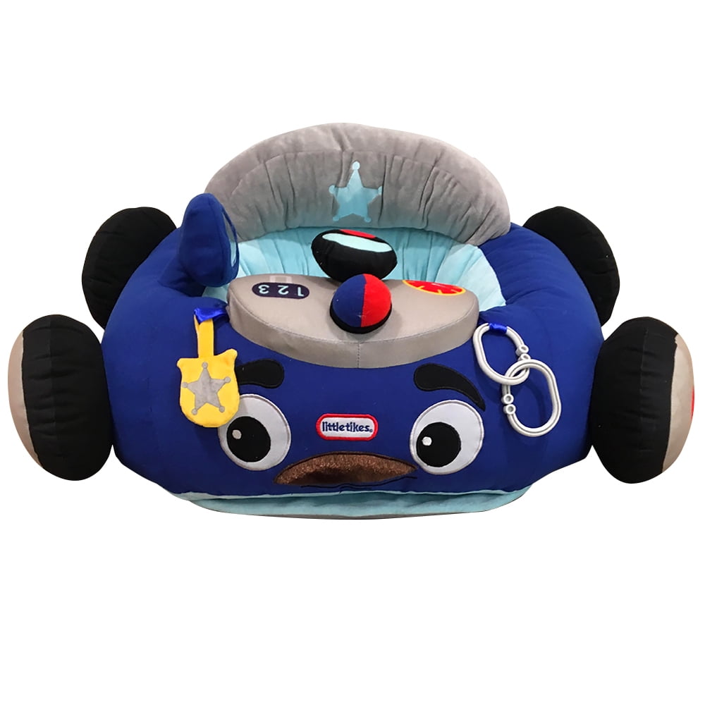 Little Tikes Cozy Coupe Plush Car Baby Toddler Lounger Seat, Patrol Police Car - Walmart.com