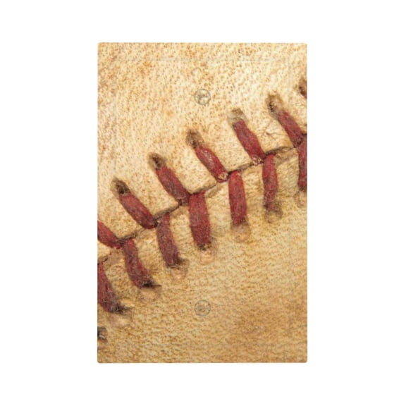 Kll Vintage Baseball Wall Plate,Gloss Finish,Standard Size 1 - 5" X 3", Polycarbonate Thermoplastic,Electric Receptacle Plug Covers