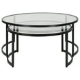 thumbnail image 2 of Uttermost Rhea Iron and Tempered Glass Nesting Coffee Tables in Black (Set of 2), 2 of 6