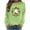 #0048-Green, variant on Uootdi Halloween Crewneck Sweatshirt for Women Ghost Coffee Cup Bat Print Womens Sweatshirt Loose Fit Holiday Gathering Cozy Tops for Women Gift