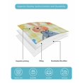 thumbnail image 4 of Full Size Quilt Bedding Set, Spring Easter Reversible Summer Quilt 3 Pieces, Yellow Plaid Bunny Colorful Eggs Floral Lightweight Bedspreads Coverlets with 2 Pillow Shams for All Seasons, 4 of 5