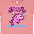 thumbnail image 4 of Inktastic Grandpa's Fishing Buddy (pink) Girls Baby T-Shirt, 4 of 5