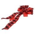 thumbnail image 4 of Lattice Bow Decoration Bow-knot DIY Handmade Ribbon Rural American Country Style Christmas Ornaments, 4 of 23