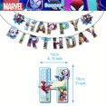thumbnail image 2 of 36pcs Marvel Officially Licensed Across The Spider-Verse Spider-Man Cartoon Theme Birthday Decorations Party Decorations Party Supplies Party Balloon Set Includes Cake Topper Cupcake Decorations Ballo, 2 of 3