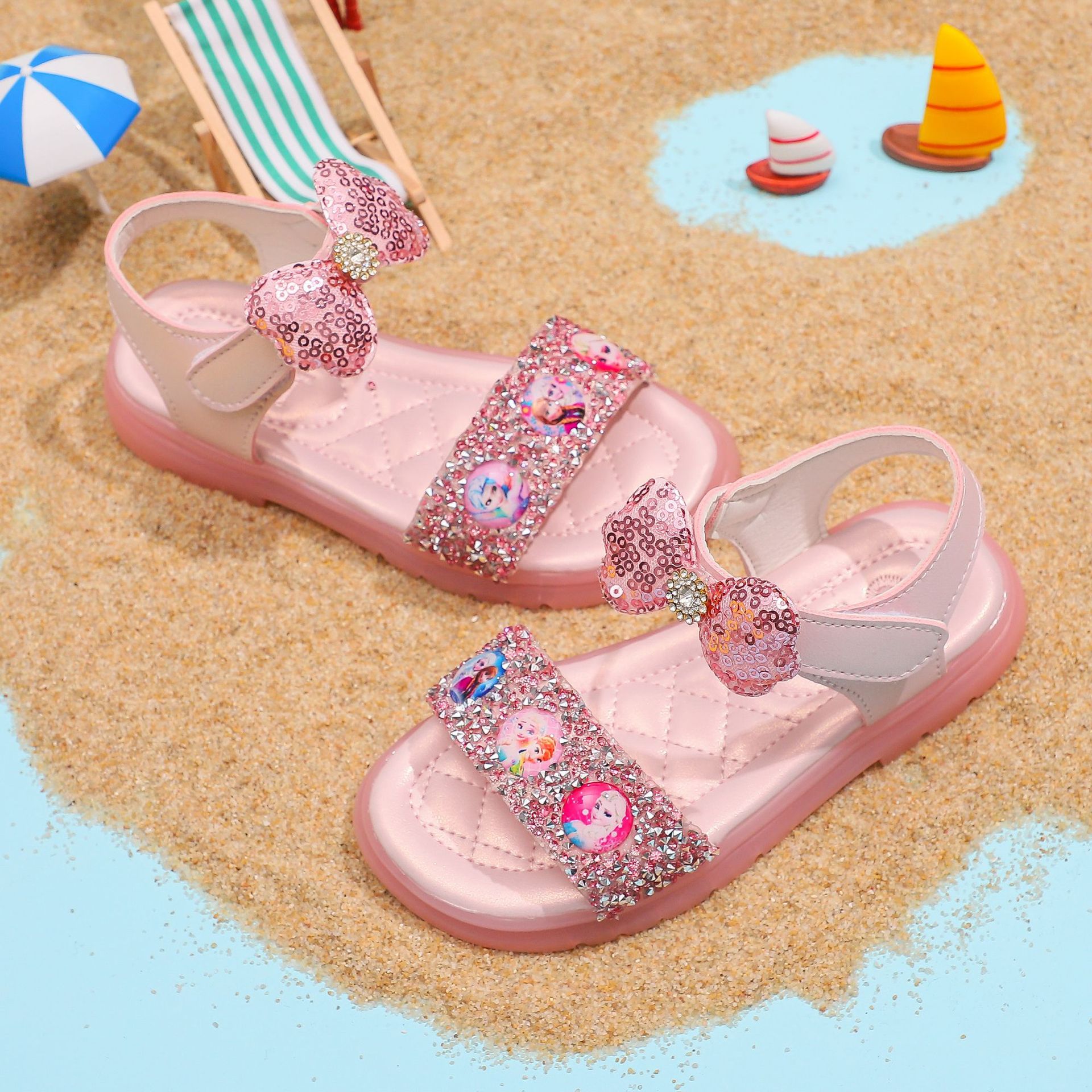 Sandales Tongs Disney Doc McStuffins Pour Fille – Pointure 5/6, Multicolores, Neuves Sans Emballage