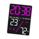 thumbnail image 4 of Reloj despertador digital de escritorio con enchufe y pantalla de dígitos grandes, portátil, 12/24 horas Luz de fondo roja rosa, 4 of 9