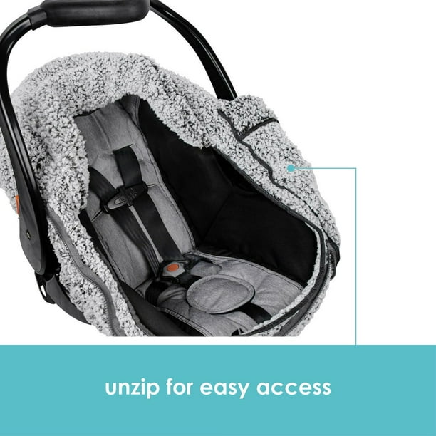 JJ Cole Infant Cuddly Car Seat Cover Grey Walmart