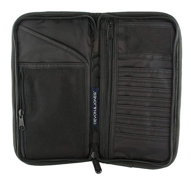 Zippered Travel Wallet For Passports, ID, Tickets, Credit Cards, Cash