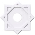 thumbnail image 3 of Ekena Millwork CMP16AL-06000 16 in. OD x 6 in. ID Square Axel Architectural Grade PVC Contemporary Ceiling Medallion, 3 of 7