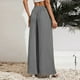 thumbnail image 4 of Moda Mujer Verano Casual Bolsillo Suelto Pantalones Sólidos Pantalones de Pierna Ancha Odeerbi ODB-6, 4 of 6