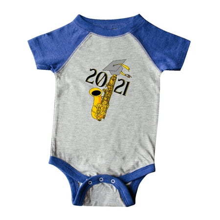 

Inktastic Saxophone 2021 Graduation Gift Baby Boy or Baby Girl Bodysuit